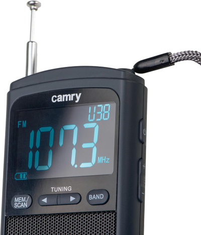 Radio portative Camry CR 1905, FM/AM, USB Type C, e zezë