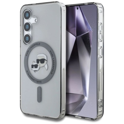 Futrollë Karl Lagerfeld MagSafe për Samsung Galaxy S25, polikarbon edhe TPU, transparente