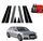 Folie mbrojtëse për shtyllat B dhe C Audi A6 C7 Avant Facelift, set 10 copë, me shkëlqim, e zezë