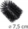 Furçë tualeti Wenko Peacock, qeramike, 12.5 x 38.5 x 12 cm, bezhë