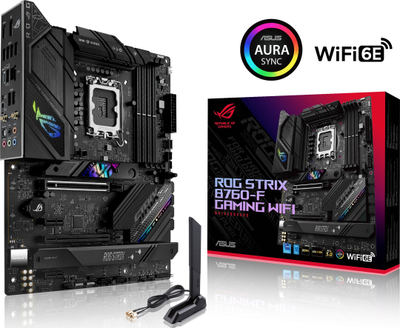 Pllakë amë Asus ROG STRIX B760-F GAMING WIFI, DDR5, WiFi 6E, e zezë