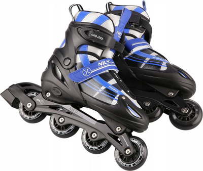 Patina inline Nils Extreme NH18366A, e rregullueshme 39-42, shinë e ndërrueshme, zi blu