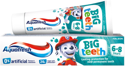 Pastë dhëmbësh për kalamoj Aquafresh Big Teeth, 50 ml, me fluor