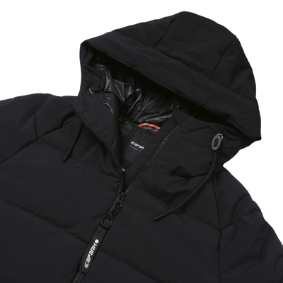 Xhaketë dimri Icepeak D Quilted Jacket Adaman, e mbushur, me kapuç, e zezë
