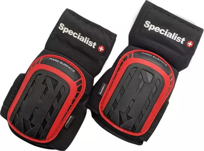 Mbrojtëse gjuri Specialist+ Hard Surface, xhel EVA 1.5 cm, set me 2 copë, të zeza me të kuqe
