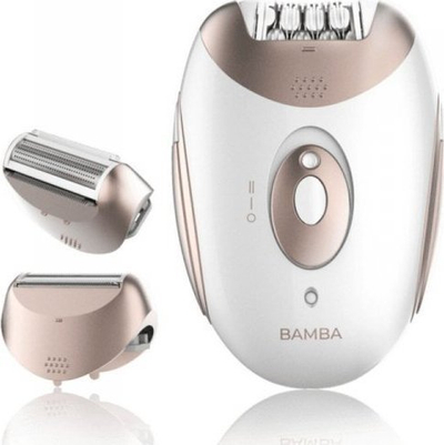 Depilator elektrik Cecotec Bamba SkinCare Depil Action, me dhe pa kabllo, 2 shpejtësi, i bardhë