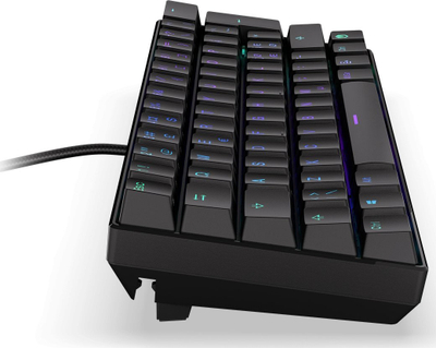 Tastierë mekanike Endorfy Thock Compact Wireless, 65%, RGB, e zezë