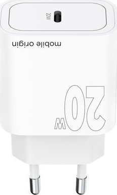 Полнач за ѕид Mobile Origin MO11, 20W PD, 1x USB C, бел