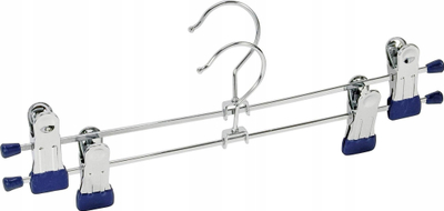 Varëse rrobash Wenko Hanger Snap Small, set 2 copë, me kapëse, plastike, gri