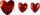 Самолепливи декоративни кристали Titanum Crystal Hearts, форма срце, повеќебојни