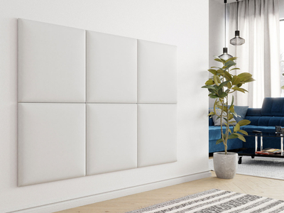 Panel muri me tapiceri Pag 60x60 (60 x 4 x 60), Bardhë