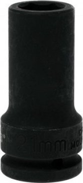 Kokë çeles goditse Teng Tools, 21 mm, lidhje 3/4", 95 mm, e zezë