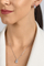 Set bizhuteri për femra Brilio Silver SET262W, vathë + qafore, i argjendtë