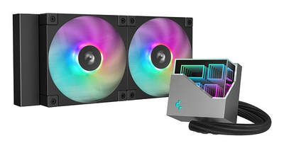 Ftohës ujor procesori Deepcool LT240 ARGB, 240mm, RGB, i zi