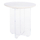 Tavolinë anësore Acrylon Round, diametër 40 cm, lartësi 41 cm, e bardhë mermeri