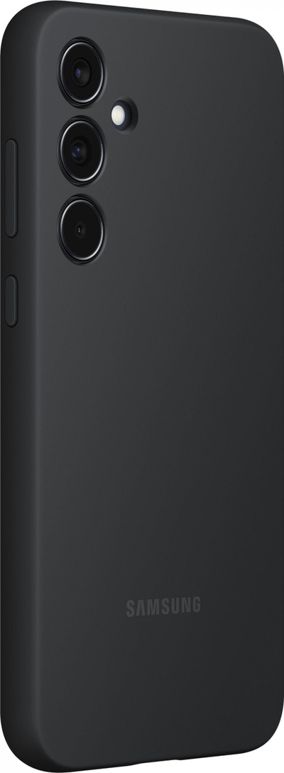 Mbulesë telefoni Samsung Silicone Cover Galaxy A35 5G, silikon, e zezë