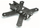 Shasi droni FPV QAV210, 210mm, fibër karboni, e zezë