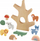 Lodër druri Fisher-Price Balance Tree, 10 copa, aktivitet për grumbullim, shumëngjyrëshe