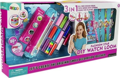 Set lodër DIY Charming Girl, 80 copë, për orë dhe byzylykë, shumëngjyrësh
