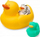 Lodër banjoje Infantino Duck Family, set roze, shumëngjyrësh