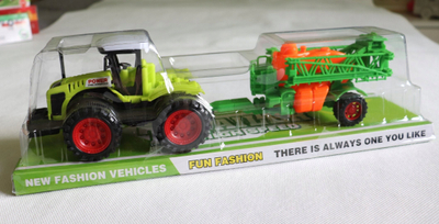 Loje traktor me rimorkio Macyszyn Toys, plastikë, për kalamaj, shumëngjyrësh