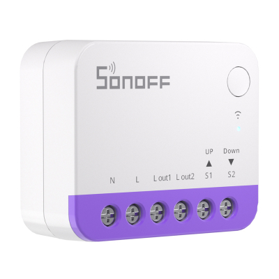 Ndërprerës smart për perde Sonoff MINI-RBS, Matter, WiFi, i bardhë