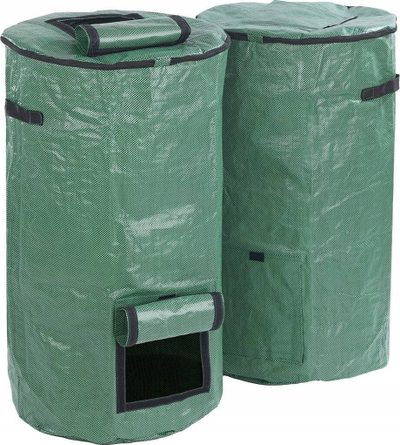 Set kompostues kopshti Maximex, palosës, 2 x 125L, plastik rezistent