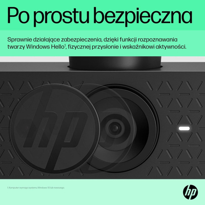 HP Webcam 620, FHD, црна