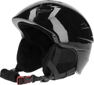 Helm skish 4F H4Z22 KSD002 me vrima ajrimi, për ski e snowboard, e zezë