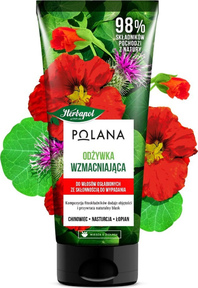 Balsam flokësh Herbapol Polana, për forcim flokësh, 200 ml