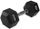 Hantelë HMS HEX PRO, 18 kg, gjashtëkëndëshe, e veshur me gomë