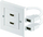 Prizë murale Goobay 51723, 2x HDMI, e bardhë