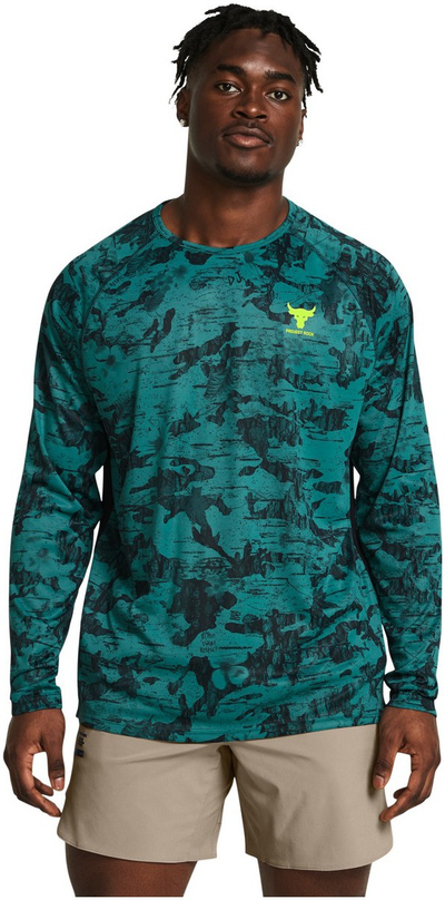 Bluzë trajnimi Under Armour Performance me mëngë t’gjata, për palestër, blu