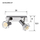 Llambë murale Activejet Blanka 2P, 2x80W, E14, argjend