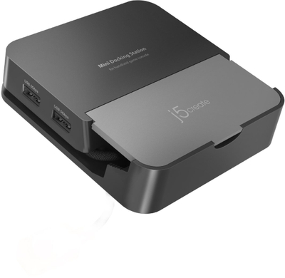 Dock stacion j5create Omni Side Dock, HDMI 4K60, USB C PD 100W, zi gri