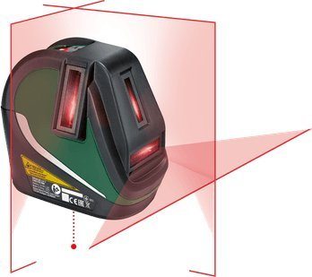 Nivel lazer kryq Bosch UniversalLevel 3, vetërreshtues, rreze 10 m, jeshil
