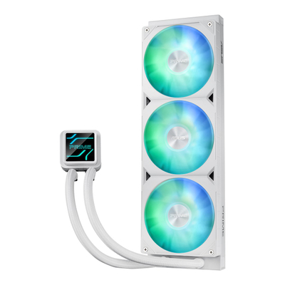 Ftohës uji për procesor ASUS Prime LC 360 ARGB White Edition, 360mm, 3x 120mm, i bardhë