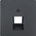 Element qendror për prizë rrjeti Berker Q.1/Q.3 UAE 1 port, anthracite velvet