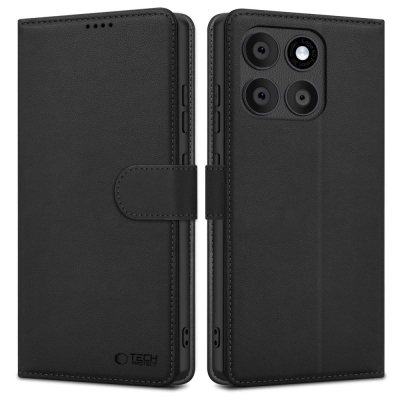 Футрола-паричник Tech-Protect за Motorola Edge 60 Fusion, еко кожа, со магнит, црна