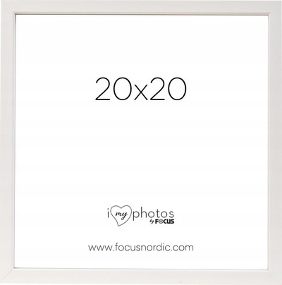 Kornizë fotosh Focus Rock White, 20x20 cm, dru, e bardhë
