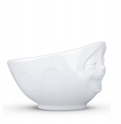 Tas porcelani FiftyEight Laughing Inside, 500ml, brendësi lavandë, i bardhë