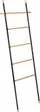 Shkallë peshqirësh WENKO Loft, 5 nivele, çelik dhe bamboo, e zezë