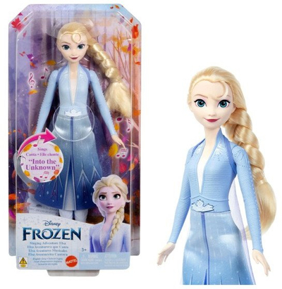 Kukull kënduese Mattel Disney Frozen Elsa JDX54, me muzikë, princeshë
