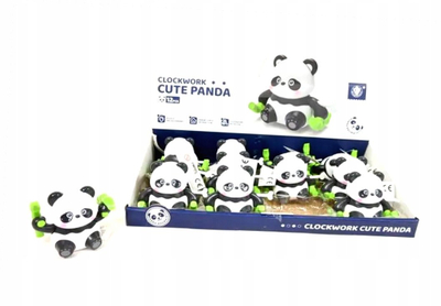 Lodër mekanike panda Gazelo, set 12 copë, plastike, bardh e zi me jeshile