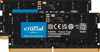 Меморија РАМ за лаптоп Crucial SODIMM CT2K16G56C46S5, DDR5, 32GB, 5600MHz