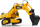 Lodër eskavator Jamara J - Matic (404920), 45 x 15 x 26 cm, e verdhë