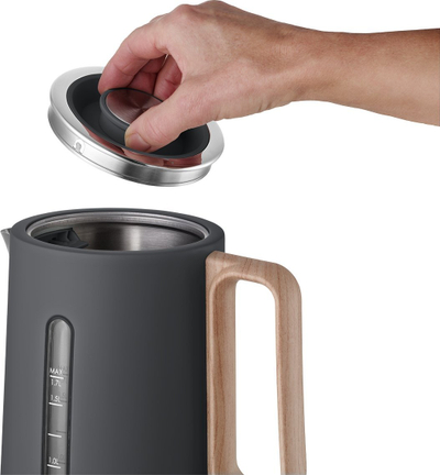 Çajnik elektrik Concept RK3370, 1.7L, çelik inox, argjendtë