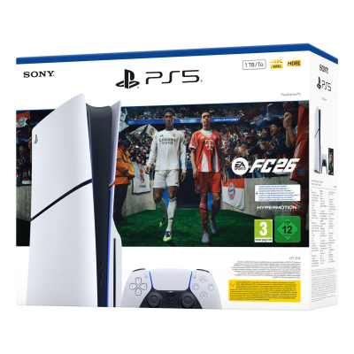 Konzolë lojrash Sony PlayStation 5, 1TB, EA SPORTS FC 26 Bundle, e bardhë