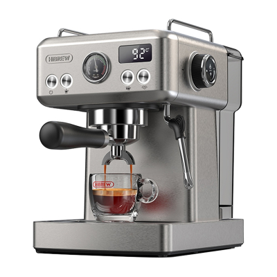 Makinë espresso Hibrew H10A SL, 20 bar, gjysmë automatike, argjend