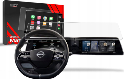 Film mbrojtës ekrani GRIZZ MatteScreen për Nissan Ariya 12.3", mat, kundër shenjave të gishtave, i tejdukshëm